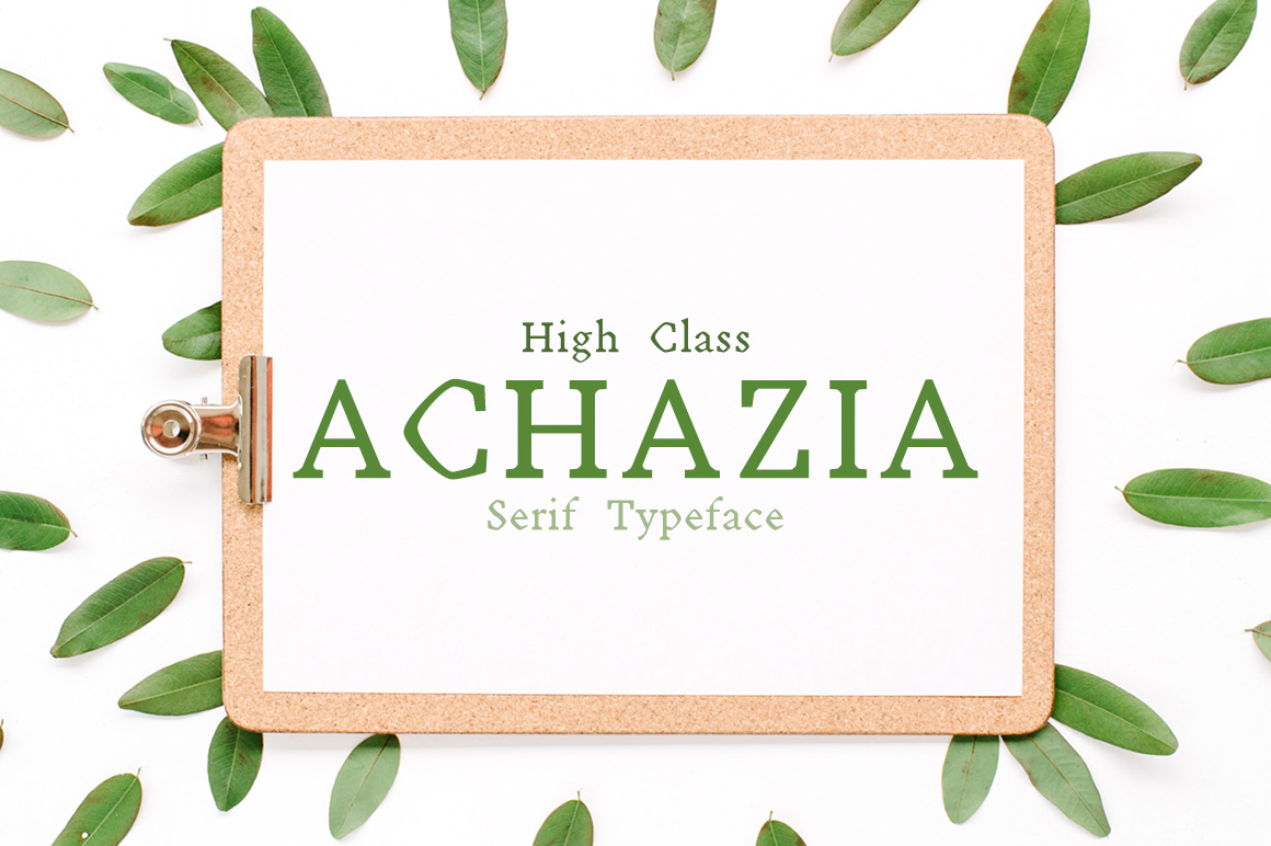 Achazia: A Premium Serif Typeface for Modern Editorial Design
