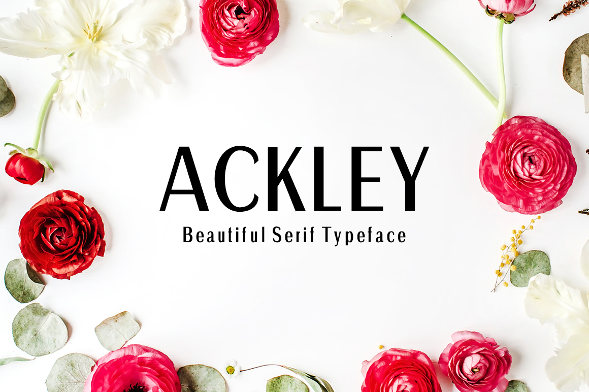 Ackley Typeface: Bold Sans Serif for Handmade Branding