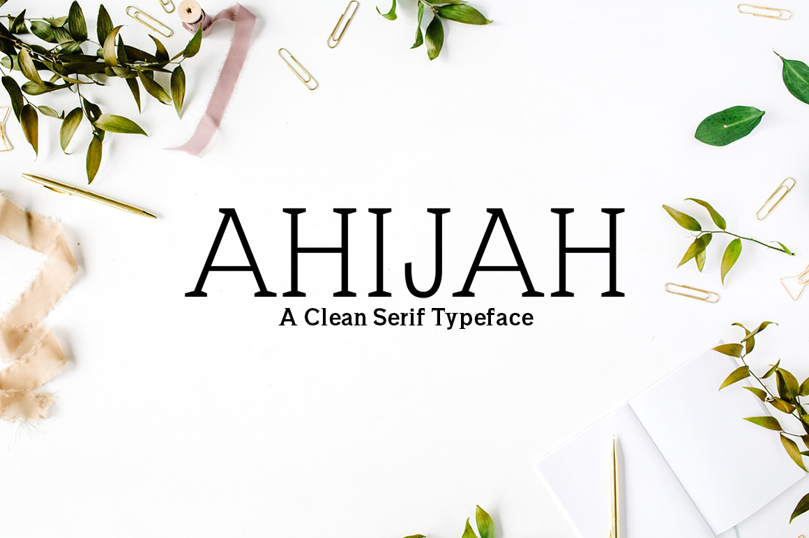 Ahijah Free Download: A Minimalist Serif Review