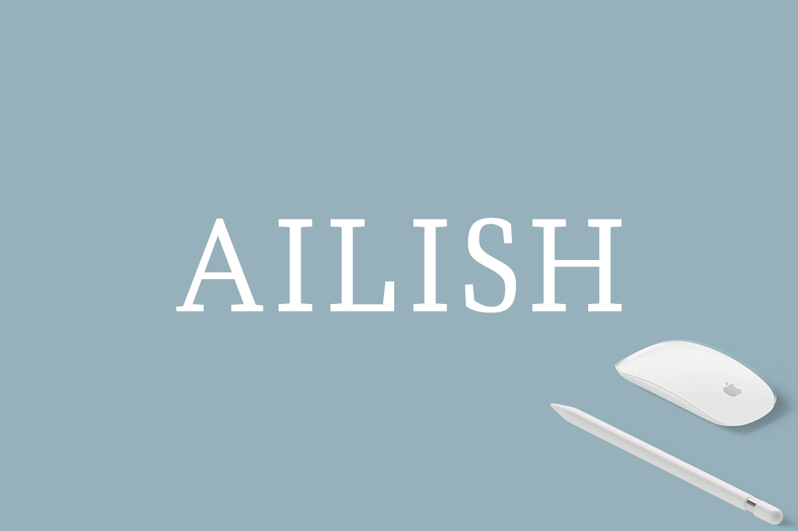 Ailish Slab Serif Font for Modern Brand Identity