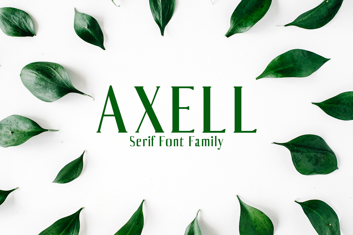 Axell Typeface: Modern Serif Fonts for Campaign Design