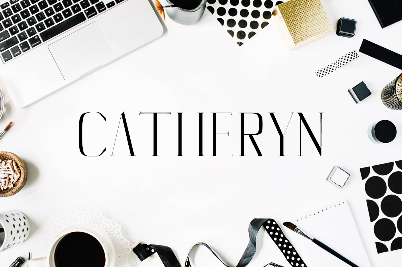 Catheryn: The Modern Serif Typeface for Scroll-Stopping Visuals