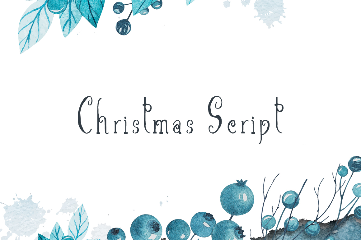 Christmas Script: A Handmade Font for Festive Branding