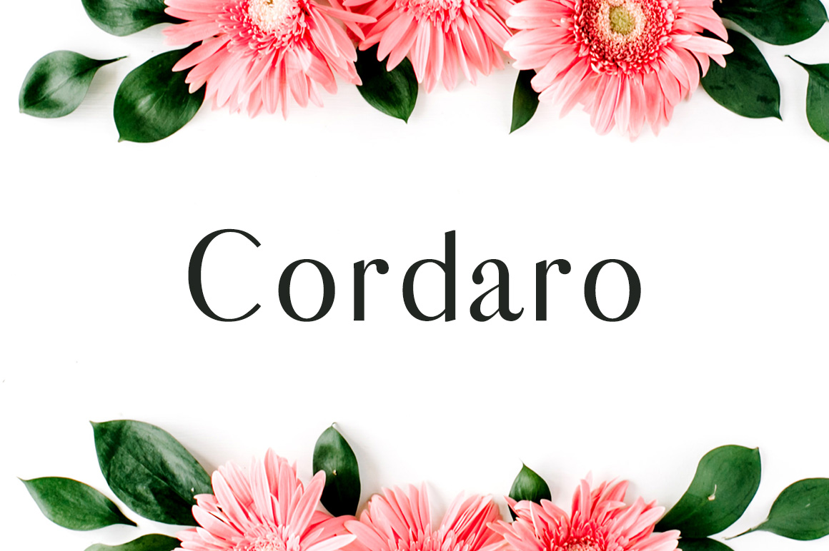 Cordaro Typeface: Elevating Digital Brand Identity with Editorial Class