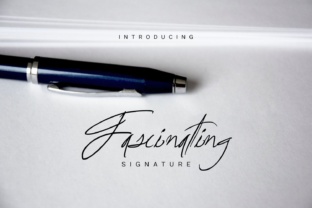 Fascinating Signature Typeface for Editorial Design