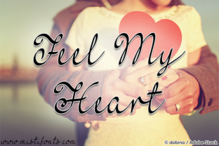 Feel My Heart: The Romantic Script Handwritten Font for Crafters