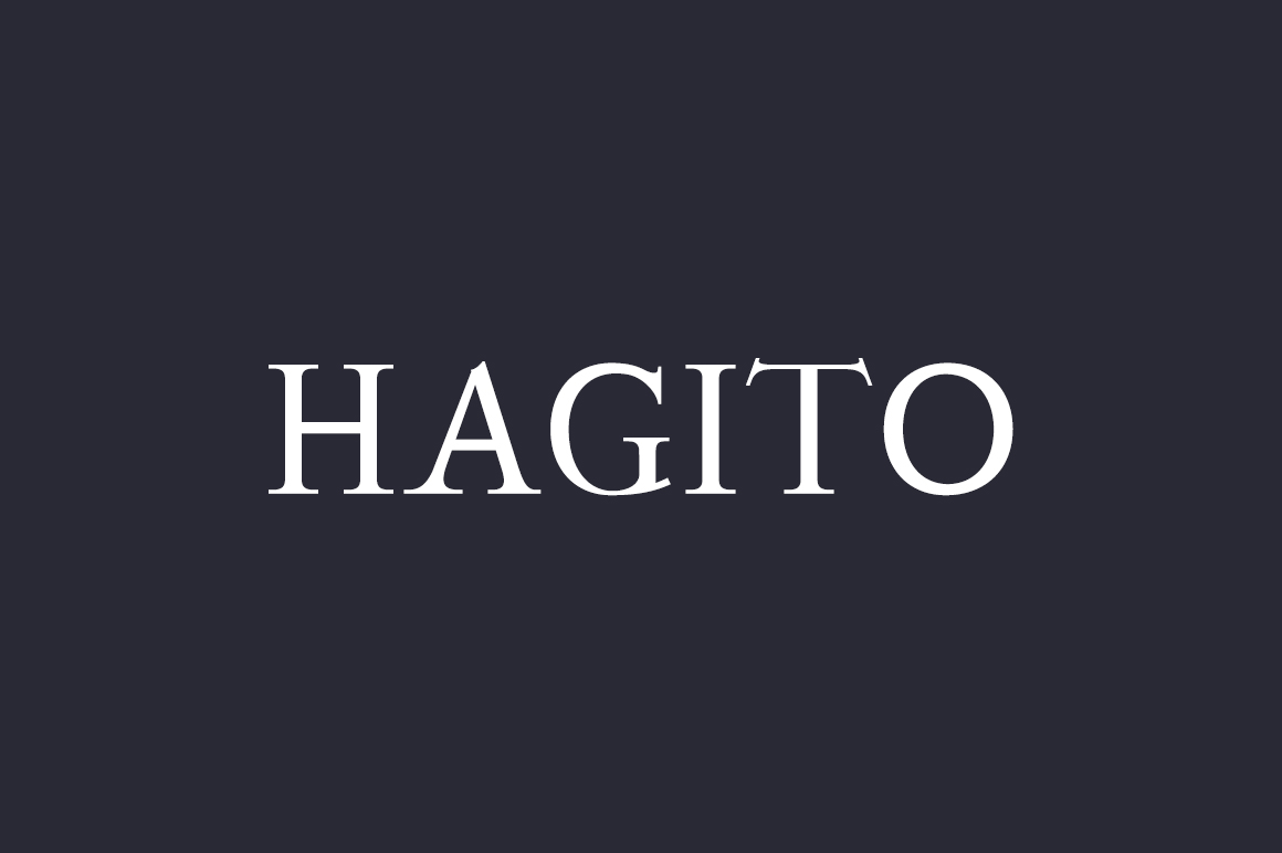 Hagito: A Warm Serif Typeface for Handmade Branding