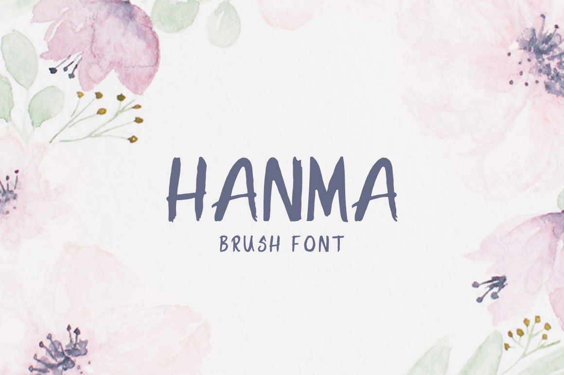 Hanma Brush Font for Handmade Branding and Product Labels