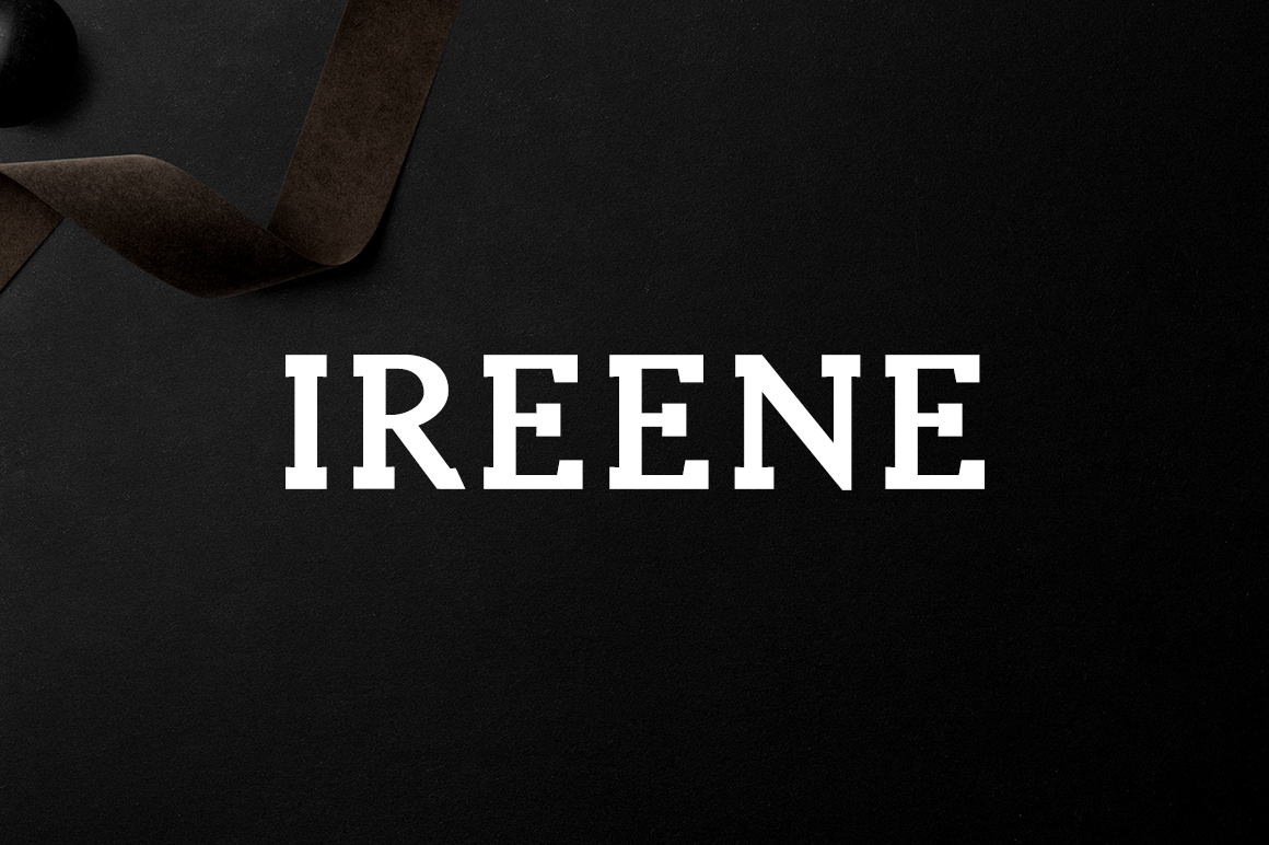 Ireene: A Slab Serif Typeface for Modern Brand Identity
