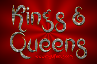 Kings and Queens Typeface: A Funky Decorative Font for Crafters