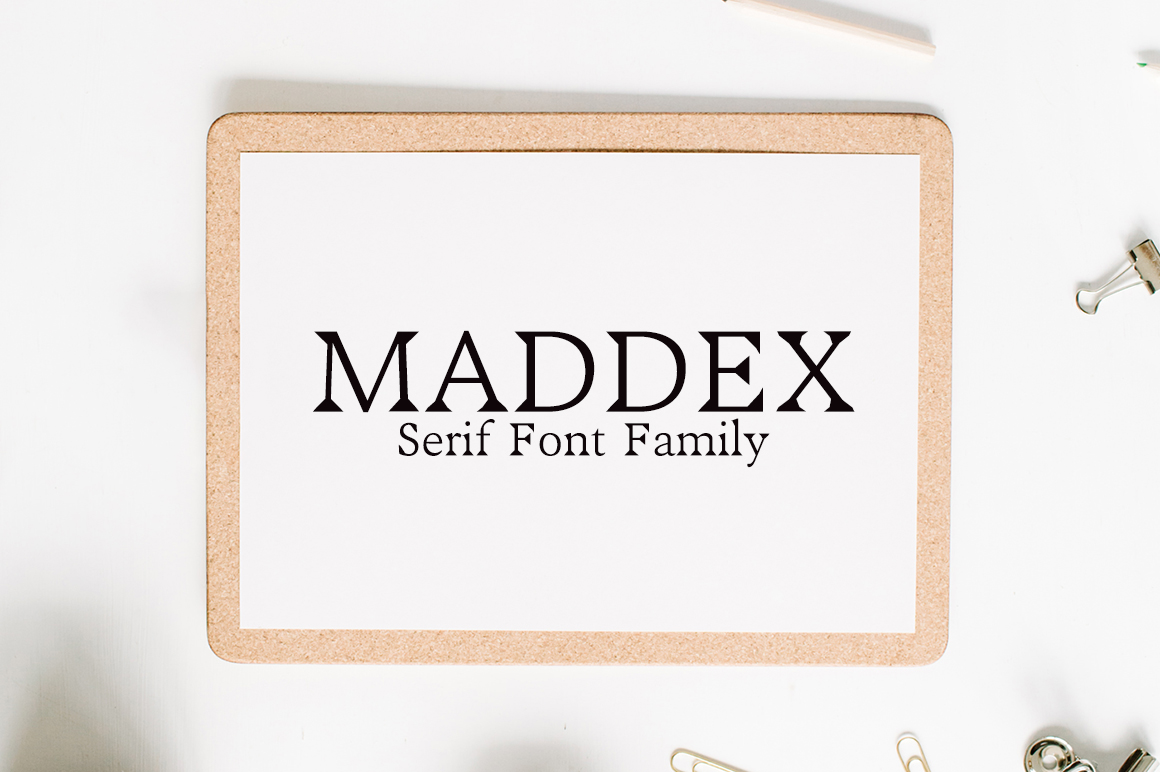 Maddex: A Modern Serif for Editorial Design