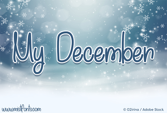 My December: A Fun Handwritten Font for Holiday Web Design