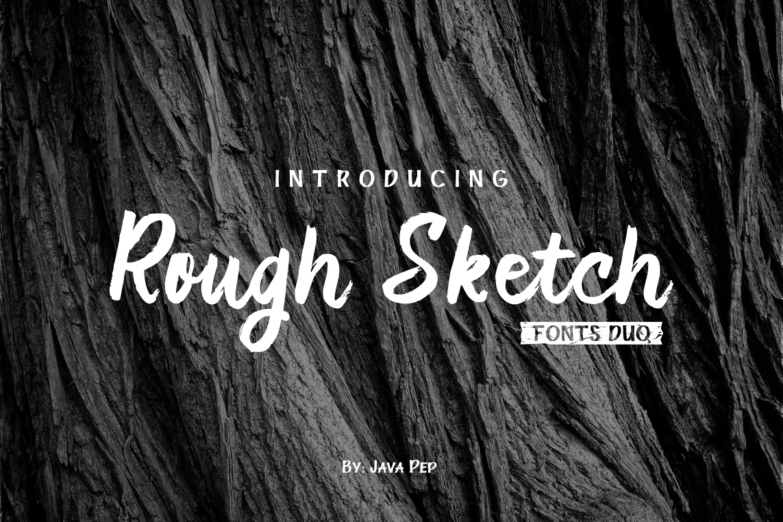 Rough Sketch Typeface: A Balanced Script Handwritten Duo for Modern Web Design