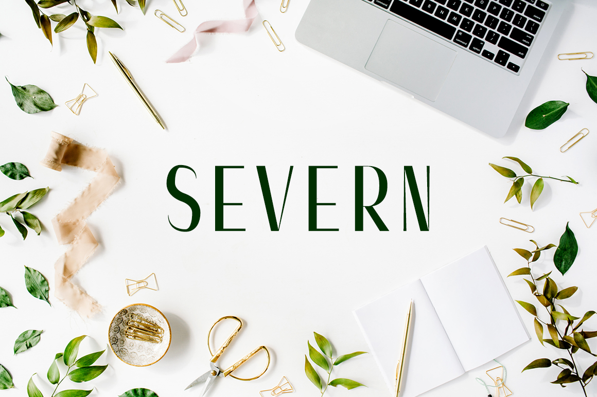 Severn Typeface: A Modern Sans Serif for Handmade Branding