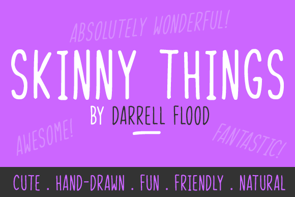 Skinny Things: A Modern Script Handwritten Typeface for Editorial Design