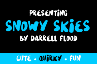 Snowy Skies: A Cute, Fun, Casual Font for Bold Digital Designs