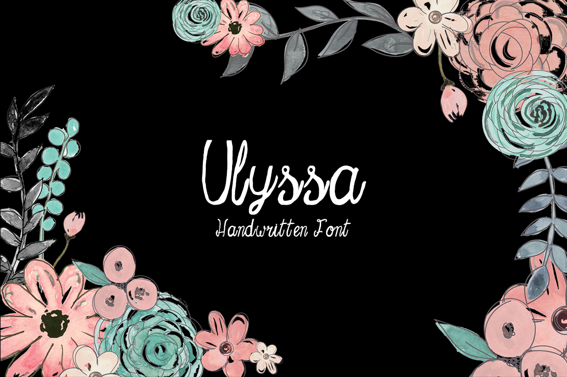 Ulyssa: A Contemporary Script Handwritten Typeface for Editorial Design