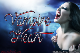 Vampire Heart: A Fangtastic Script Font for Bold Campaign Design
